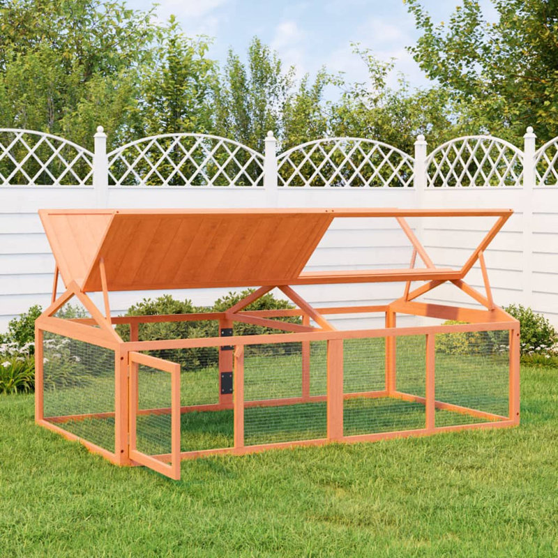 Norcross Weather Resistant Small Animal Playpen, Brown