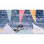 Tapis bleu / rose / jaune / gris / blanc Fidelia-383535918