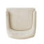Fauteuil moderne rembourré avec pieds dorés