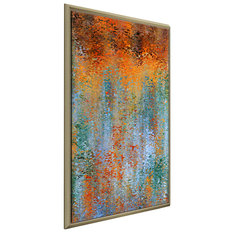 «Hold Fast to Your Faith. «Hebrews 4: 14», impression sur toile, H 43,5 po x l 27,5 po x P 2 po, Cadre flottant champagne