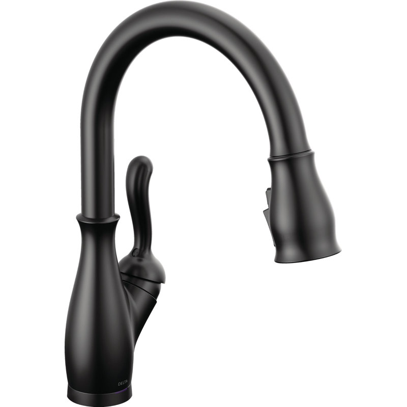 Leland Pull Down Sprayer Touch Kitchen Sink Faucet, Touch Control Kitchen Faucet, Matte Black