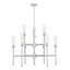 Lustre 9 lumières en nickel brossé Granton-123223046