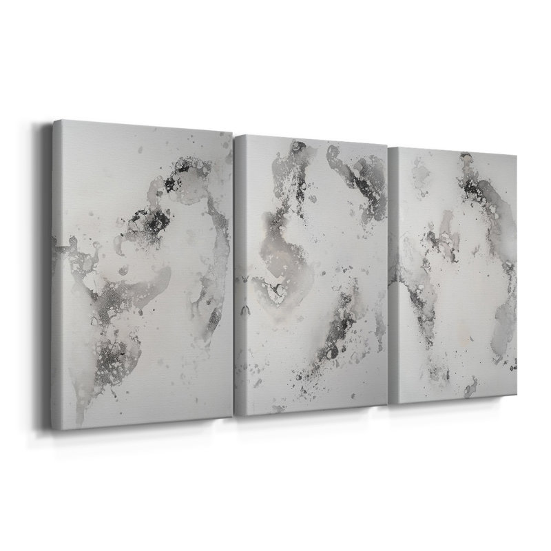 ABSTRACT Series DCC-XXXV - Toile tendue sur mesure - 3 pièces, H 36 po x l 72 po