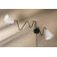 Applique murale 2 lumières en lin Onda par Tali Roth x Mitzi-2057938451