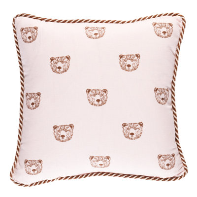 Schumacher x Marie-Chantal Bear Print Pillow