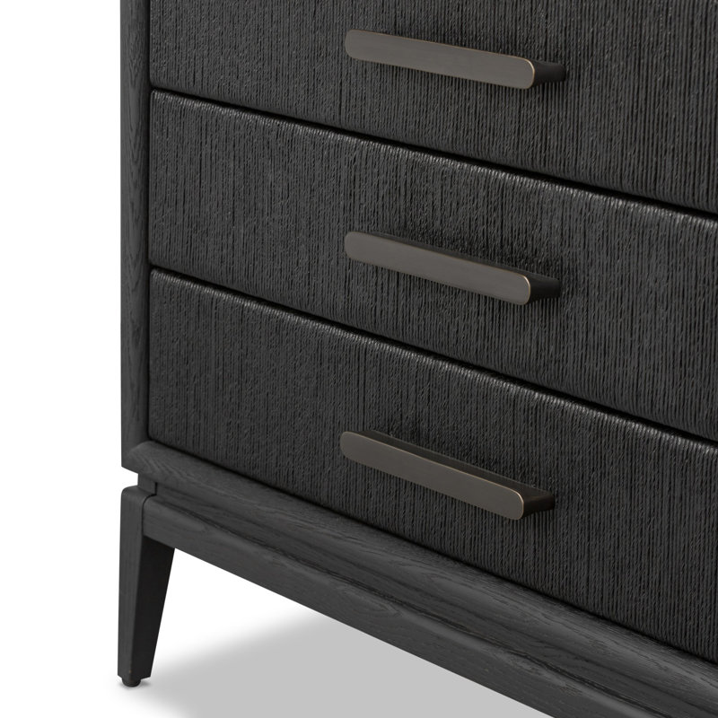 Rosenell Closed Nightstand, Black