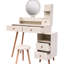 Meuble-lavabo moderne avec miroir et tabouret Modern