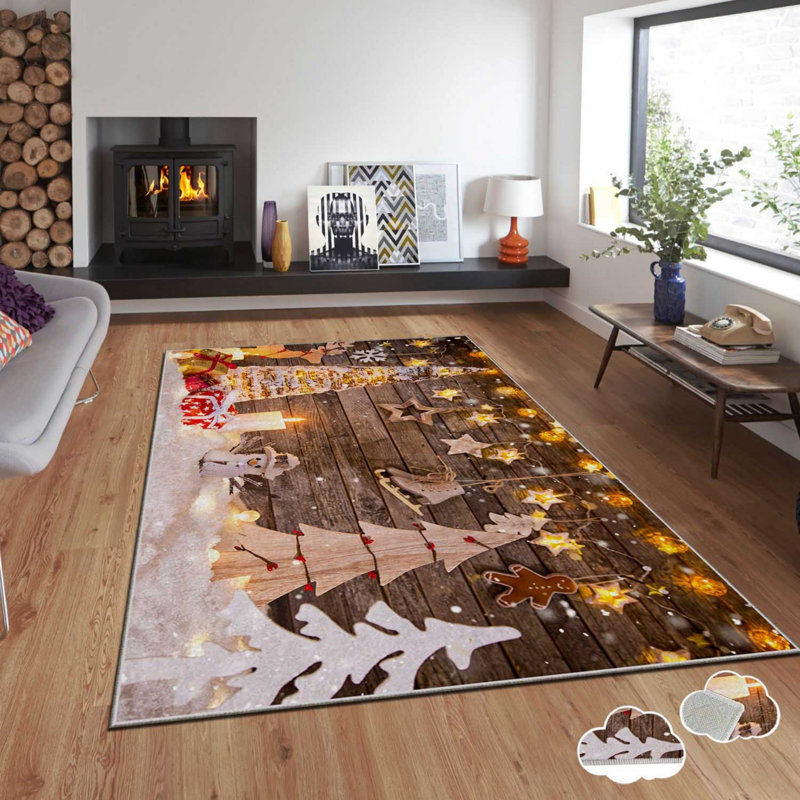 Premium Velvet Area Rug (31.5 x 55.1 inches), 100% Polyester, 740 g/m² | Non-Slip Dot Underside, Laminated Sponge for Comfort | Easy to Clean, Machine Washable at 86°F | Perfect for Home & Office Décor