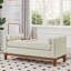 Grand repose-pieds rembourré en tissu avec coussins-605203502