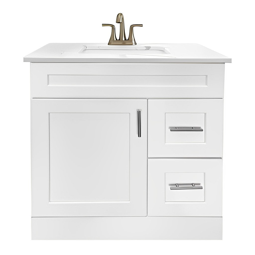 Elegant White - Vanity Sink Base Cabinet