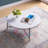 Karelle Round Coffee Table with Metal Legs-1349890042-1349890041