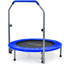 Blue Elephant 1.02cm Round Fitness Trampoline with Handlebar-1181958227