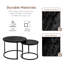 2in1 Round Coffee Table Set Modern Nesting Style End Table-665130378