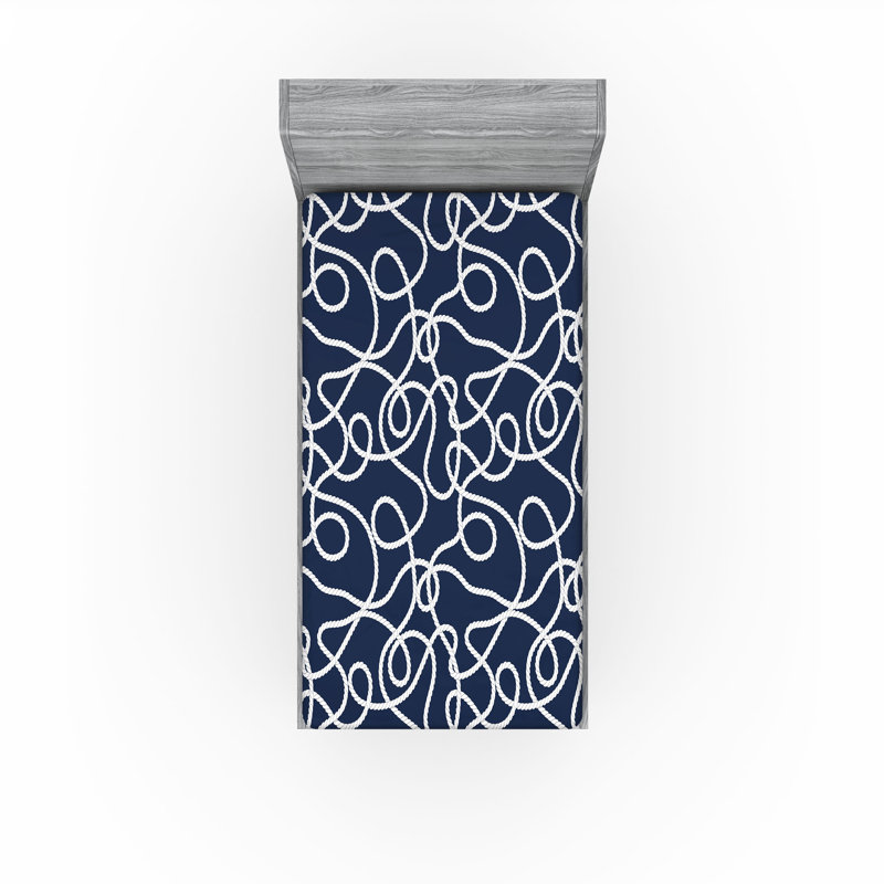 Ensemble de 2 draps-housse Ambesonne, Ensemble de draps pour taille de lit simple TG