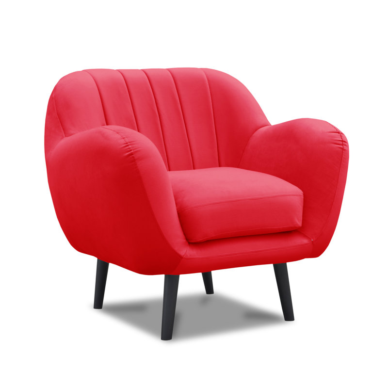 Cooper Upholstered Armchair, Red