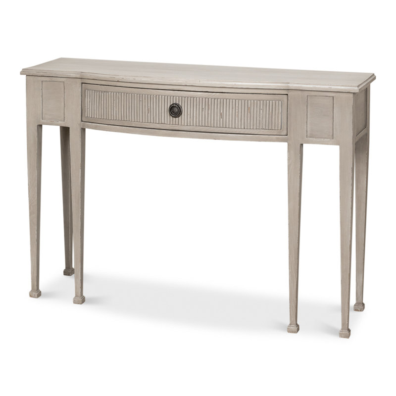 Console Madora, pavillon blanc, Gris traditionnel