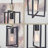 15" Pendant Light + Open Design, Bleached Oak Wood Finish + Sandblasted Black Finish