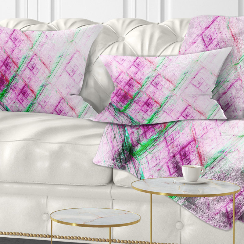  Coussin lombaire abstrait à motif fractal