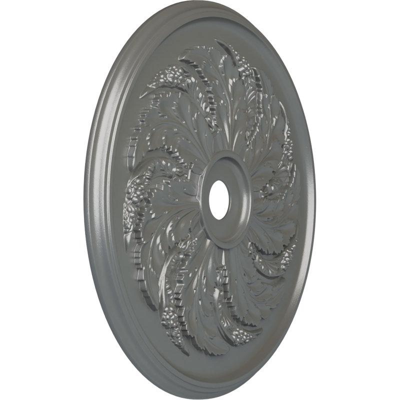 Grand médaillon Endurathane Floral, Argent