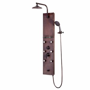 PULSE ShowerSpas Sedona Hammered Copper ShowerSpa