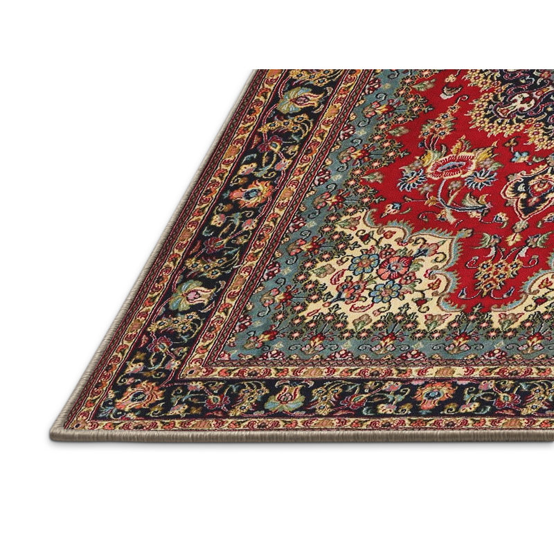Tapis traditionnel rouge / brun Eriksson, Rectangle 2 pi x 4 pi