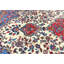 Tapis oriental floral noué à la main 10 x 13 po