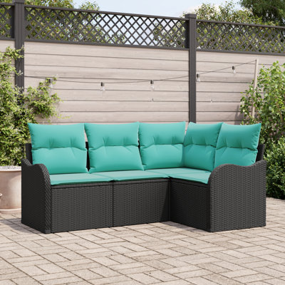 Ensemble de canapé de jardin avec coussin vidaXL 4 pièces vidaXL