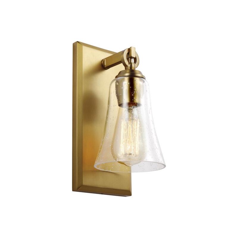 Amija 1 - Light Sconce from, Burnished Brass