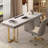 White Rectangular Manufactured with 6 drawers desk-108295559