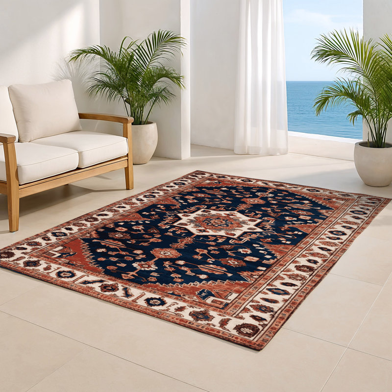 Tapis turc intérieur et extérieur brun, Rectangle 5 pi x 7 pi