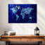 Carte du monde bleue fraîche Aliaz-107713475