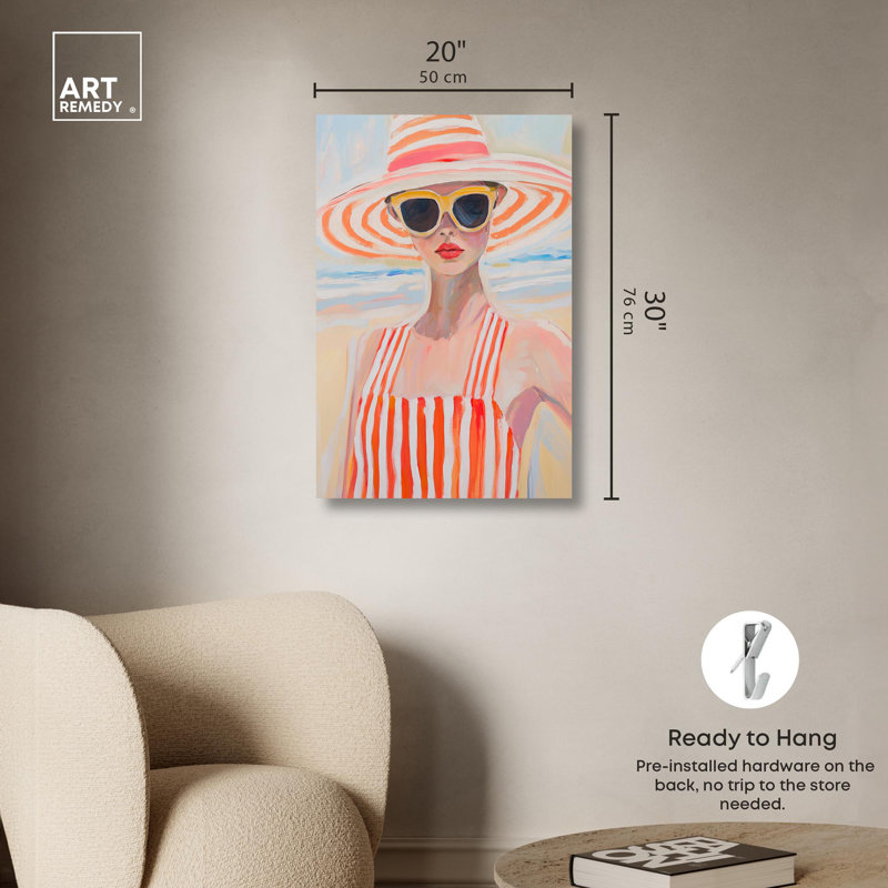 Reproduction d'art moderne sur toile Art Remedy, H 30 po x l 20 po, Toile tendue