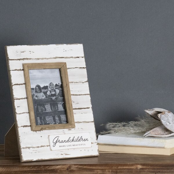 Malden Love My Grandkids Gray Collage Wall Picture Frame 4-Opening