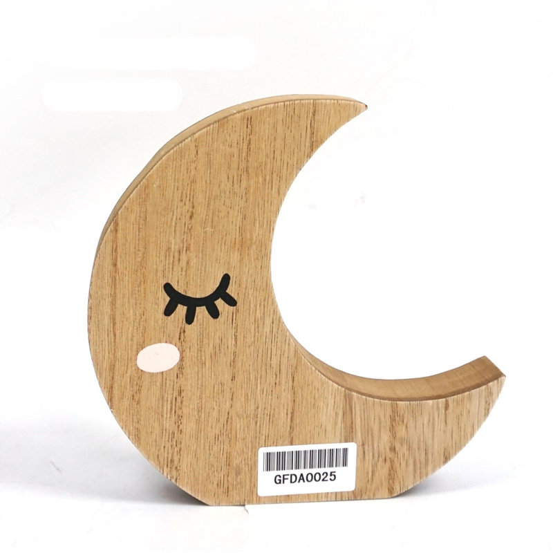 Sculpture dessus de table en bois lune Cultrera