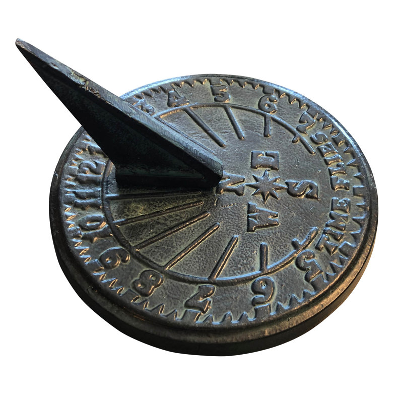 Cadran solaire chiffres dorés