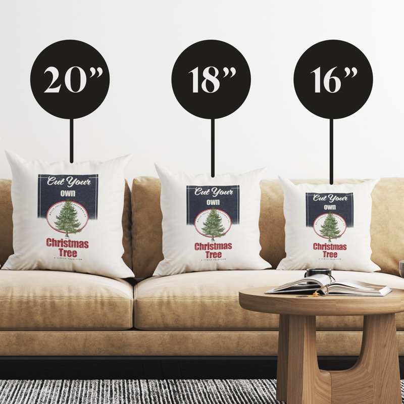 Housse de coussin Christmas, H 16 po x l 16 po