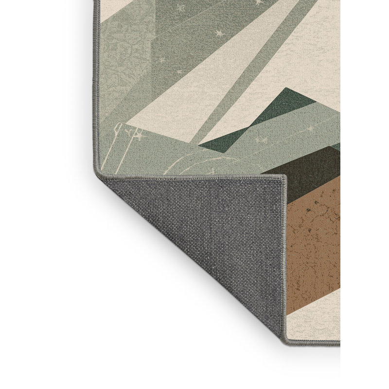 Tapis moelleux moelleux d'inspiration mondiale Shaler, 7 x 9