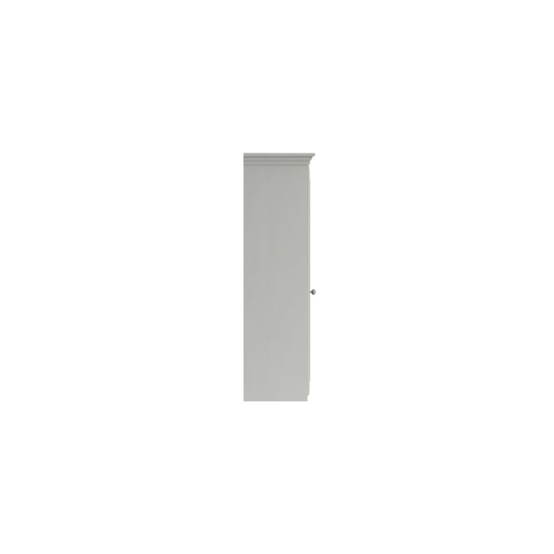 Warminster 3 Door Manufactured Wood Wardrobe, White