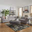 Canapé modulaire en lin de 117 po Huskins-96148227
