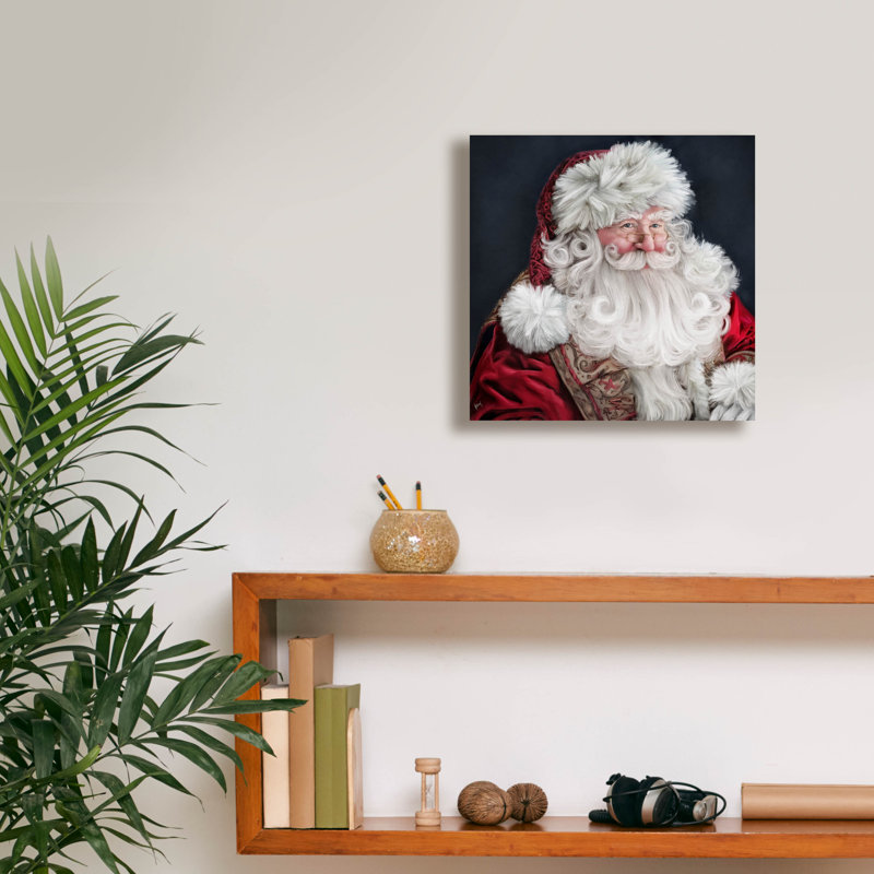 «Saint Nicholas» par Ashley Bradley, art mural sur toile, H 12 po x l 12 po x P 0,75 po