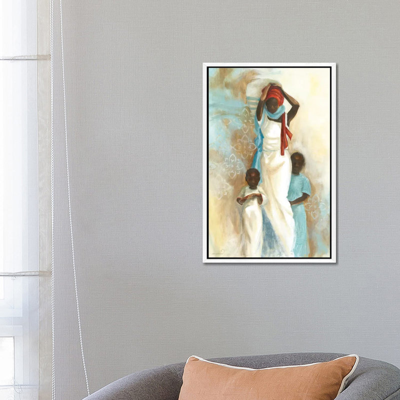 Power of Love II 1 Piece Painting on Canvas, 66.04 cm H x 45.72 cm W, White Framed Canvas