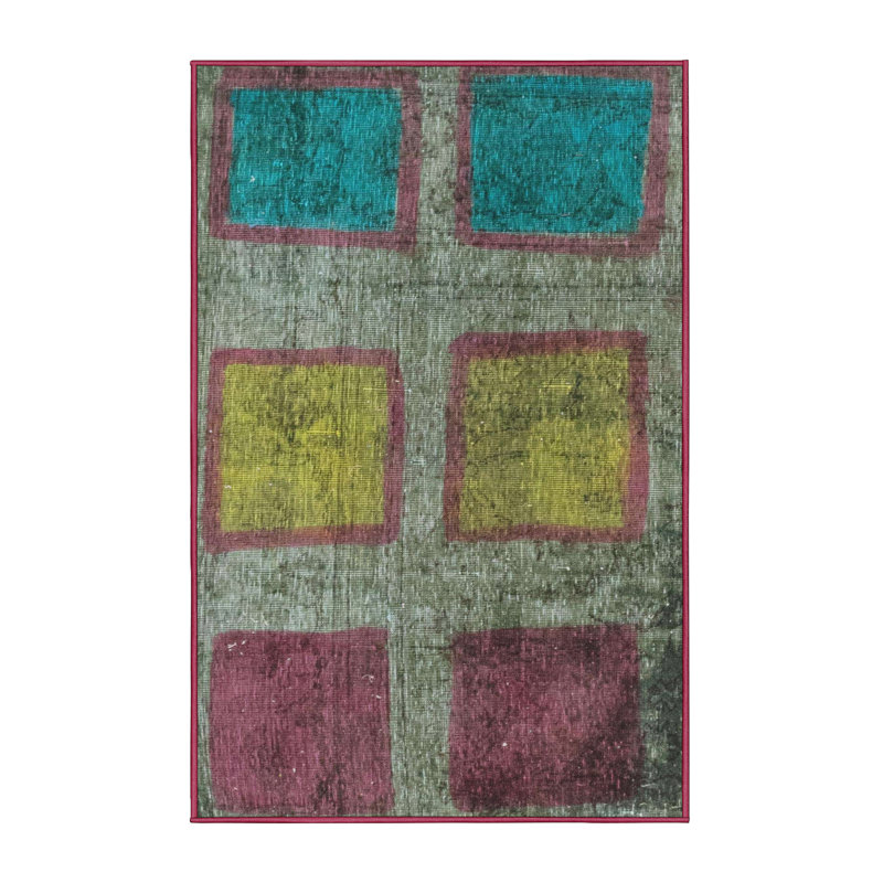Abstract Indoor Rug, Rectangle 7' x 9'