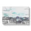 Skyline of Dhaka in Bangladesh in Abstract - Wrapped Canvas Drawing - Wrapped Canvas-55341739
