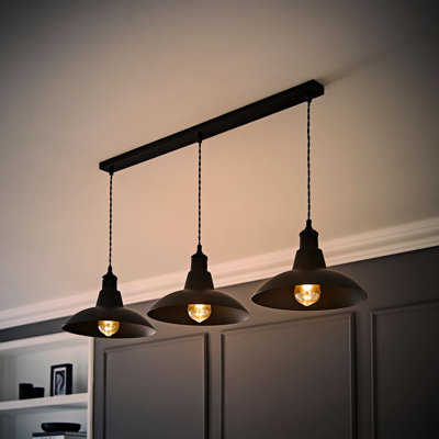 3 - Light Matte Black Pendant