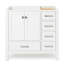 Cambridge Left Offset 36" Single Bathroom Vanity Base Only-1452540432