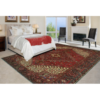 Harmine One-of-a-Kind 8'1" X 10'9" 1980s Wool Area Rug