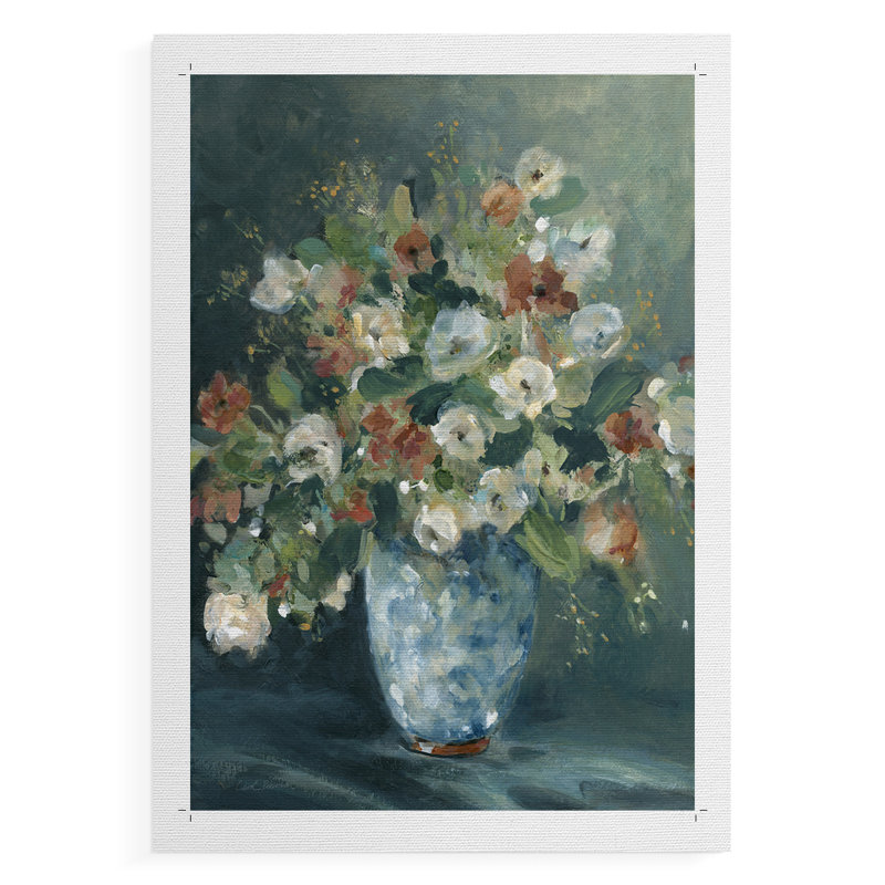 Bouquet de jardin anglais - impression sur toile seulement - non encadrée