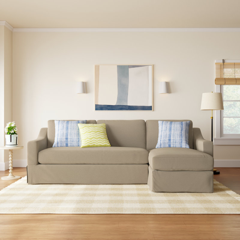 Cranbrook Upholstered L-Shaped Sectional, Apollo Alpaca Boucle, Right Hand Facing