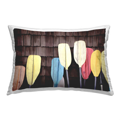 Housse de coussin rectangulaire en polyester