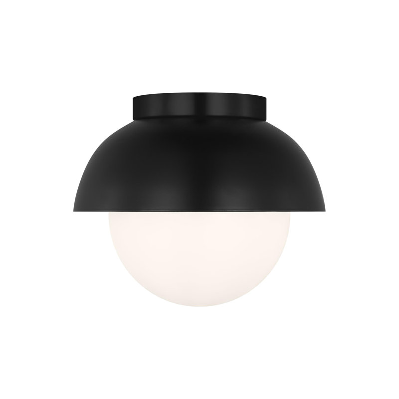 Hyde 1-Light Medium Flush Mount, Midnight Black